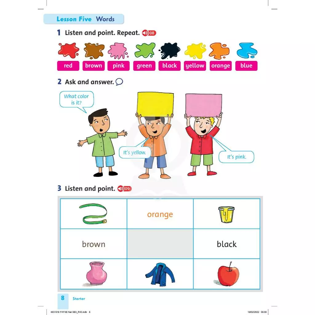 Tiếng Anh bài học Lớp 3 – Family And Friends 3 Student Book 6